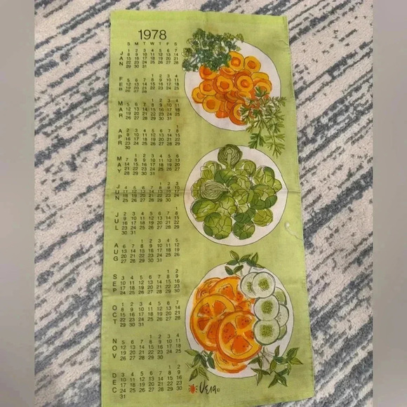 Vintage Vera Neumann 1978 Cloth Calendar - Picture 1 of 2